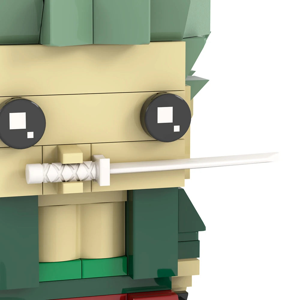 Figurka Lego One Piece – Roronoa Zoro (styl klockowy)