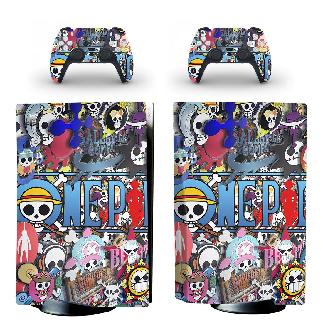Naklejki na PS5 One Piece – Cała załoga Mugiwara