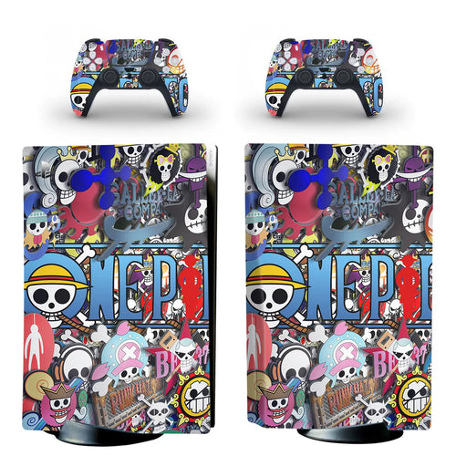 Naklejki na PS5 One Piece – Cała załoga Mugiwara