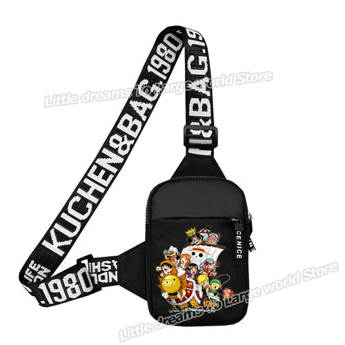Torba na ramię One Piece – Kolorowa załoga w stylu chibi