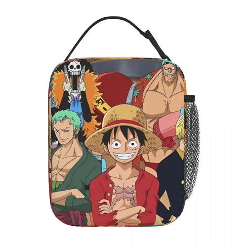 Torba termoizolacyjna One Piece – kolaż mangi z Monkeyem D. Luffym
