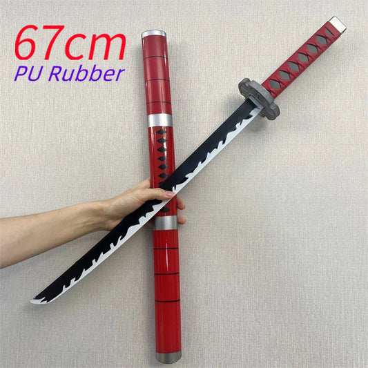 Katana do cosplayu One Piece – miecz Sandai Kitetsu Zoro (67cm, pianka PU)