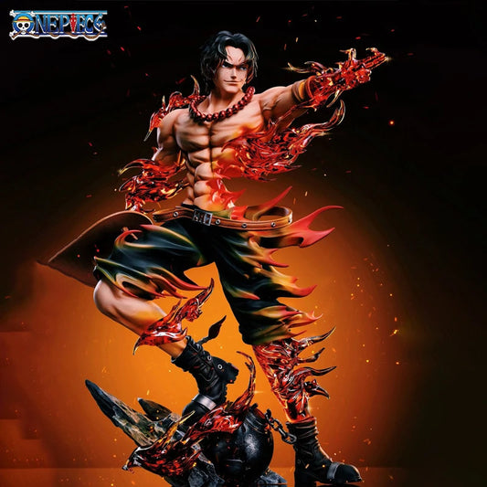 Statua One Piece — Portgas D. Ace (efekty intensywnych płomieni)