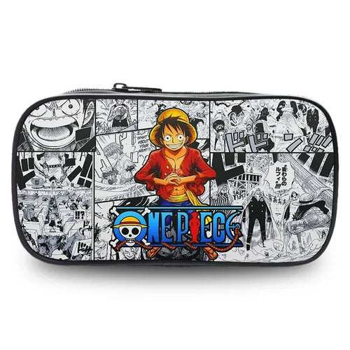 Piórnik One Piece – Luffy w czarno-białym stylu mangi