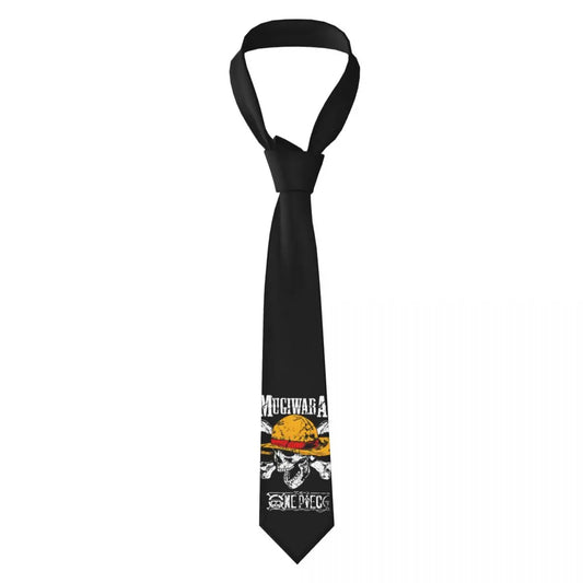 Krawat One Piece – Ilustracja pirackiej czaszki