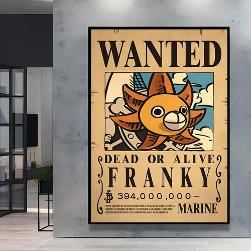 Plakat One Piece Wanted – Franky (Cyborg)