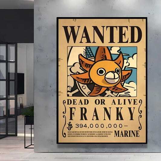 Plakat One Piece Wanted – Franky (Cyborg)