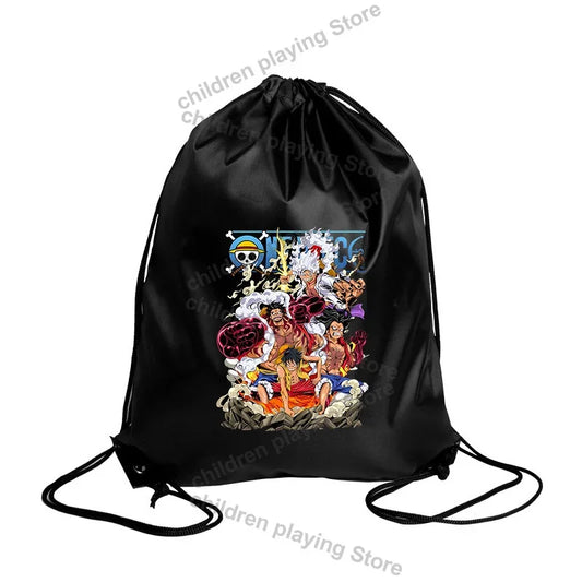 Worek One Piece – Ilustracja załogi One Piece w stylu mangi