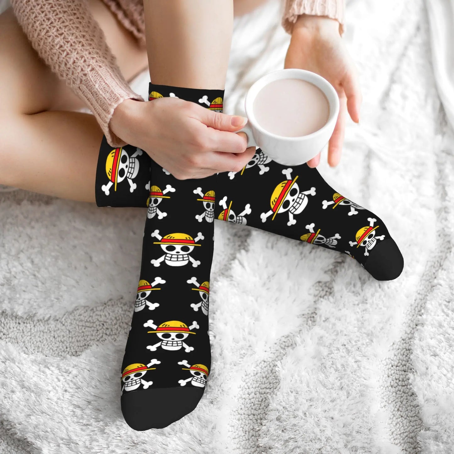 Skarpetki One Piece – Czarna czaszka
