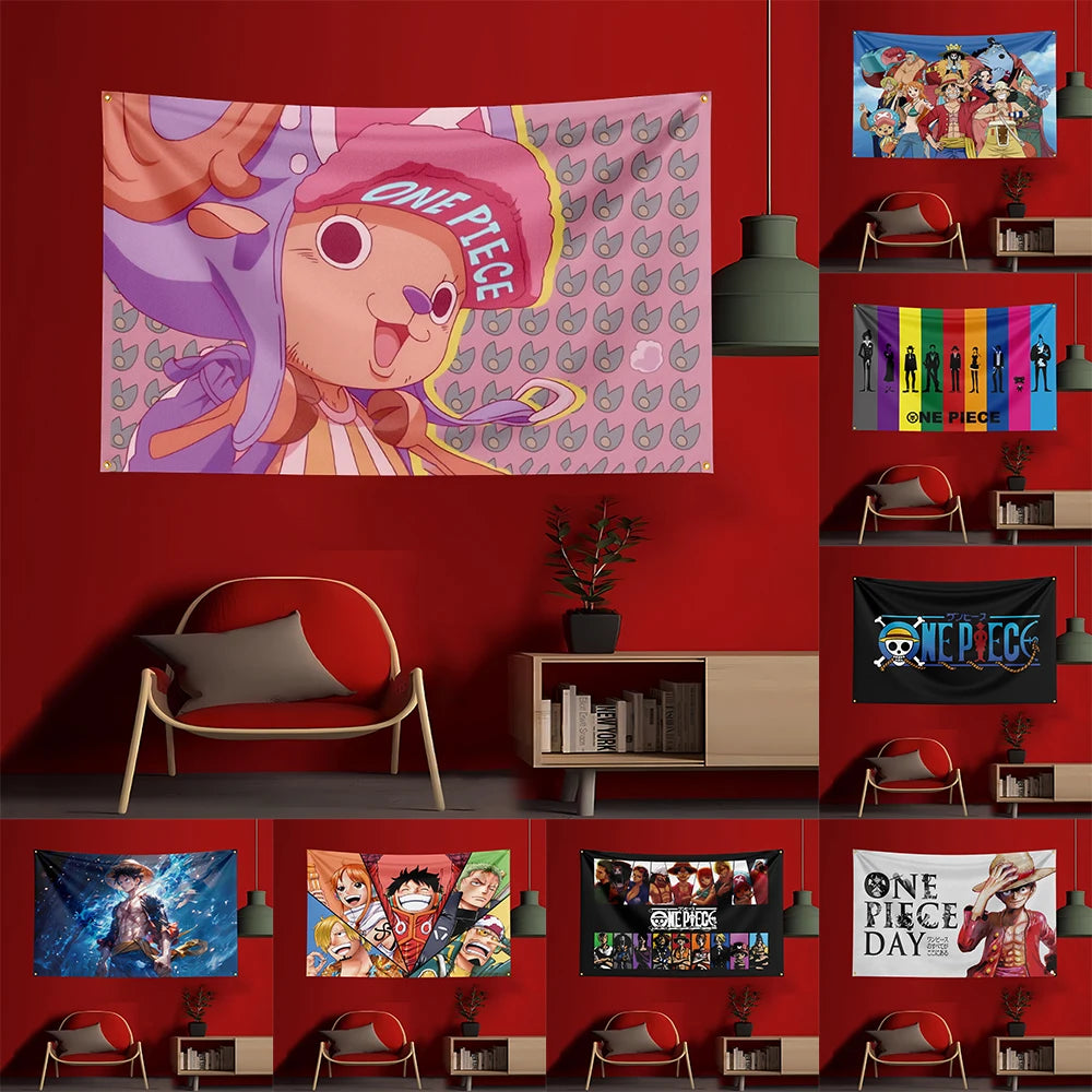 Plakat One Piece – Chopper (różowe tło)