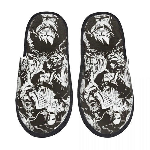 Kapcie One Piece – czarno-białe portrety załogi