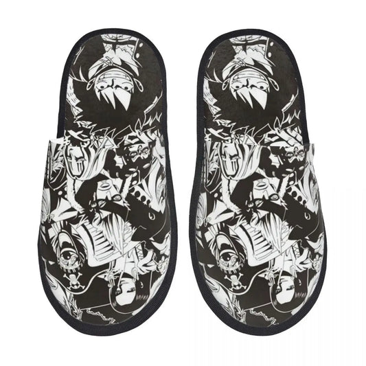 Kapcie One Piece – czarno-białe portrety załogi