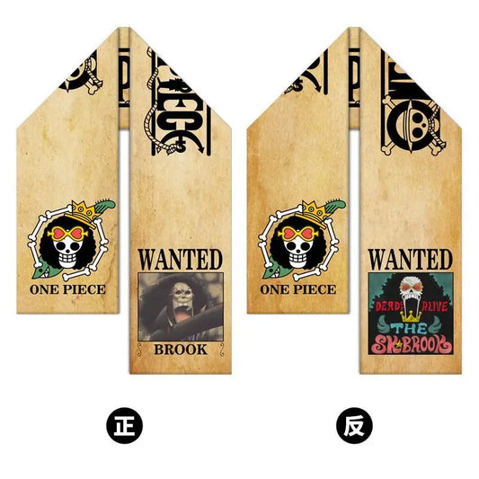 Szalik One Piece – Trafalgar Law z plakatem „Wanted”, Heart