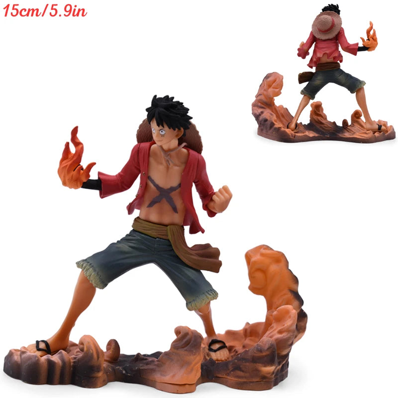 Figurka One Piece – Monkey D. Luffy w stylu Wano (efekty skał)