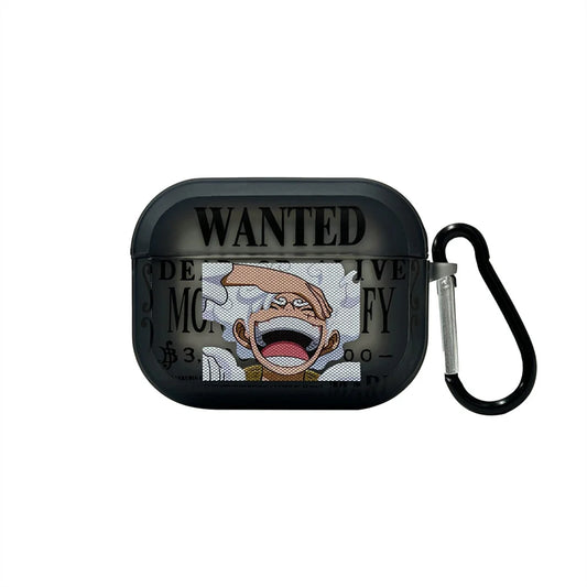 Etui na AirPods One Piece – plakat „Wanted” w stylu mangi