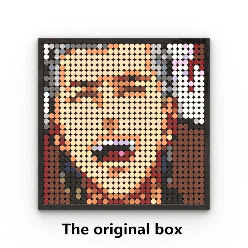 Mozaikowy obraz pixel art One Piece – Portret Roronoa Zoro (klocki)