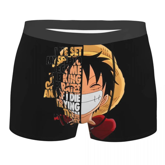 Bokserki – Luffy w pomarańczowym profilu