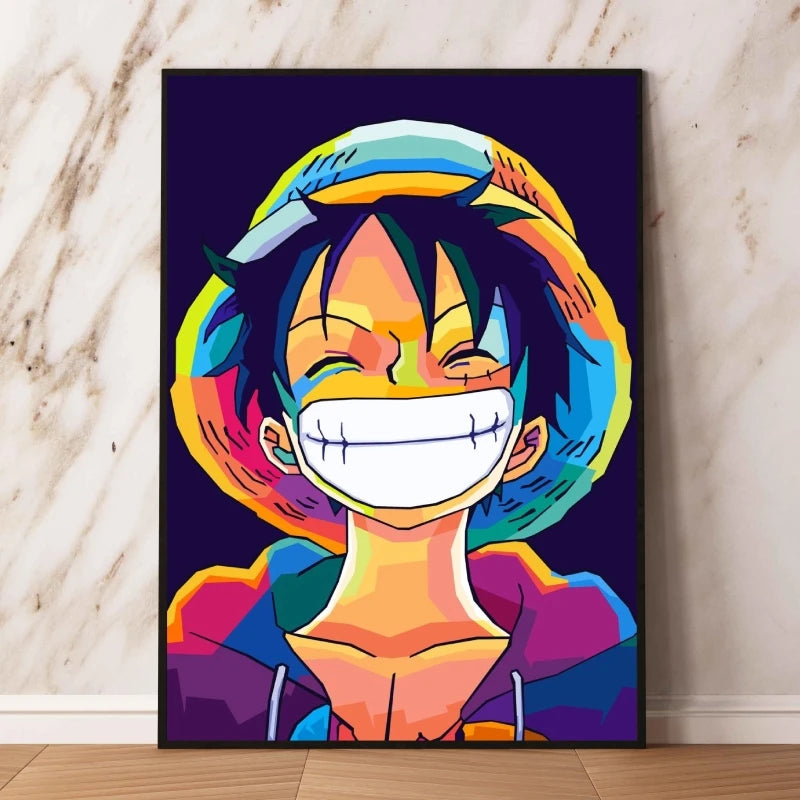 Obraz One Piece Pop Art - Monkey D. Luffy z Olśniewającym Uśmiechem