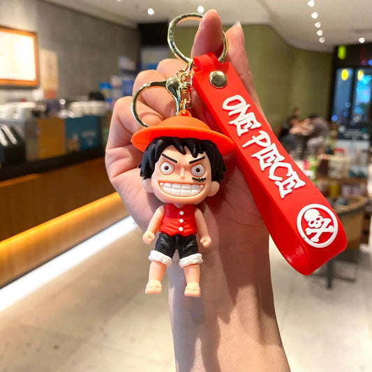 Brelok kreskówkowy One Piece – Luffy na czerwonym tle