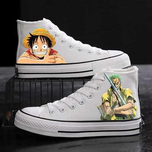 Buty sportowe One Piece – Zoro białe