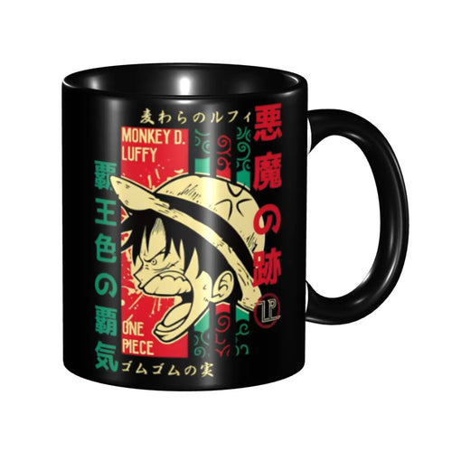 Kubek One Piece – Wanted Luffy’ego i kaligrafia
