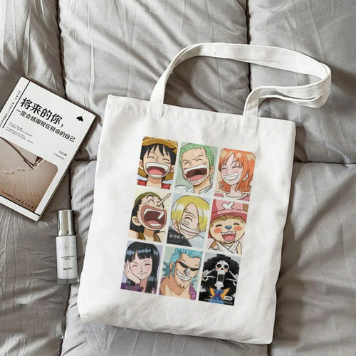 Torba typu tote One Piece – Kolorowy kolaż załogi