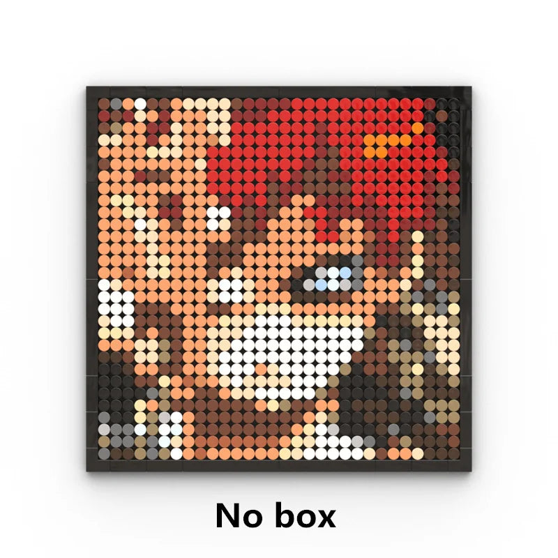 Mozaikowy obraz pixel art One Piece – Portret Roronoa Zoro (klocki)
