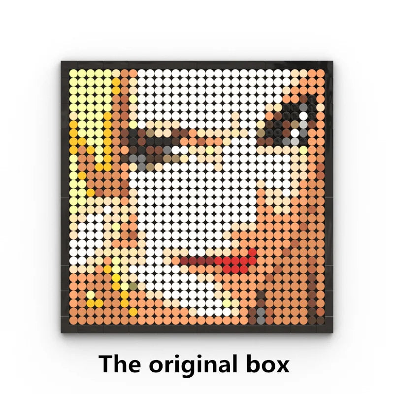 Mozaikowy obraz pixel art One Piece – Portret Roronoa Zoro (klocki)