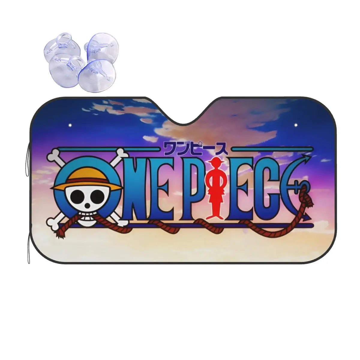Osłona przeciwsłoneczna do samochodu One Piece – klasyczne logo