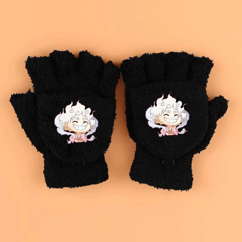 Rękawiczki One Piece – Luffy o łagodnym wyrazie twarzy