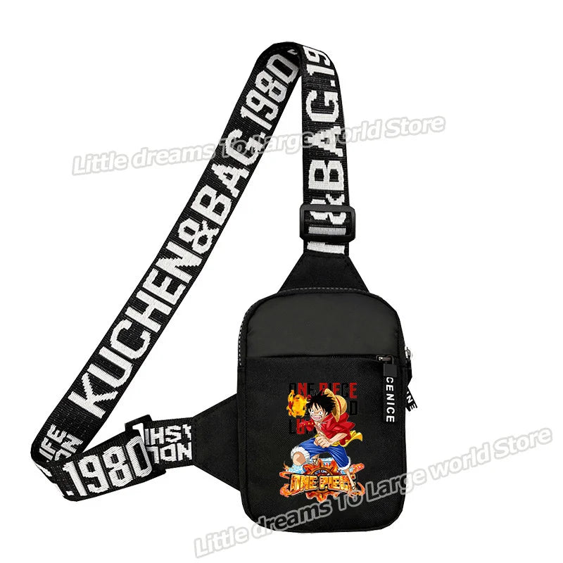 Torba na ramię One Piece – Stylizowana scena walki Monkeya D. Luffy’ego