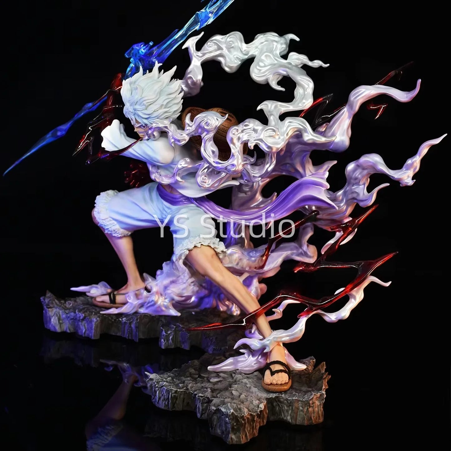 Figurka One Piece – Monkey D. Luffy Gear 4 (efekty fioletowej aury)