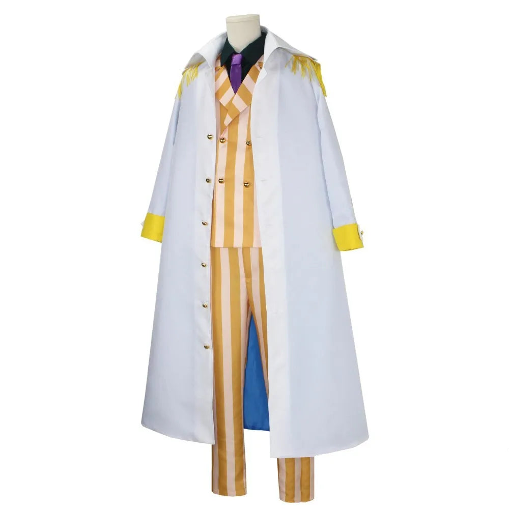 Kostium cosplay One Piece – mundur admirała Marynarki Wojennej (płaszcz „Sprawiedliwość”)
