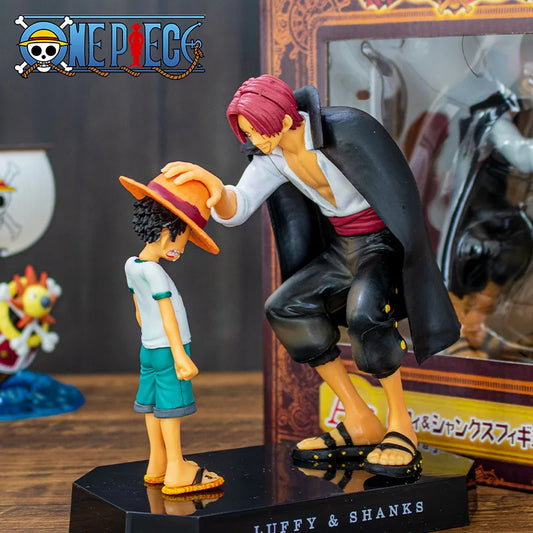 Figurka One Piece – kultowa scena Luffy i Shanks (przekazanie kapelusza)