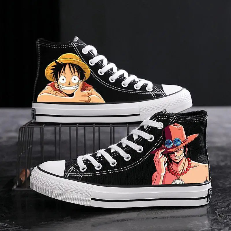 Trampki One Piece - Ace Czarne