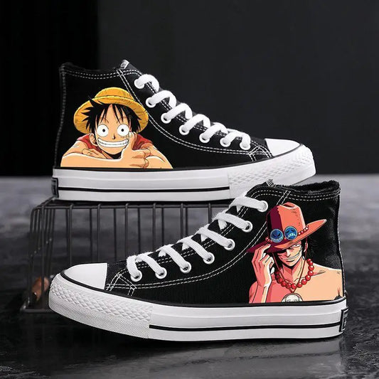 Trampki One Piece - Ace Czarne