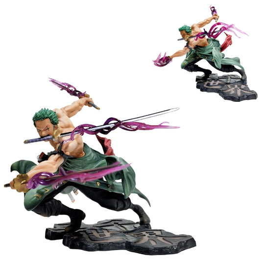 Figurka One Piece — Roronoa Zoro (poza bojowa z dwoma mieczami)