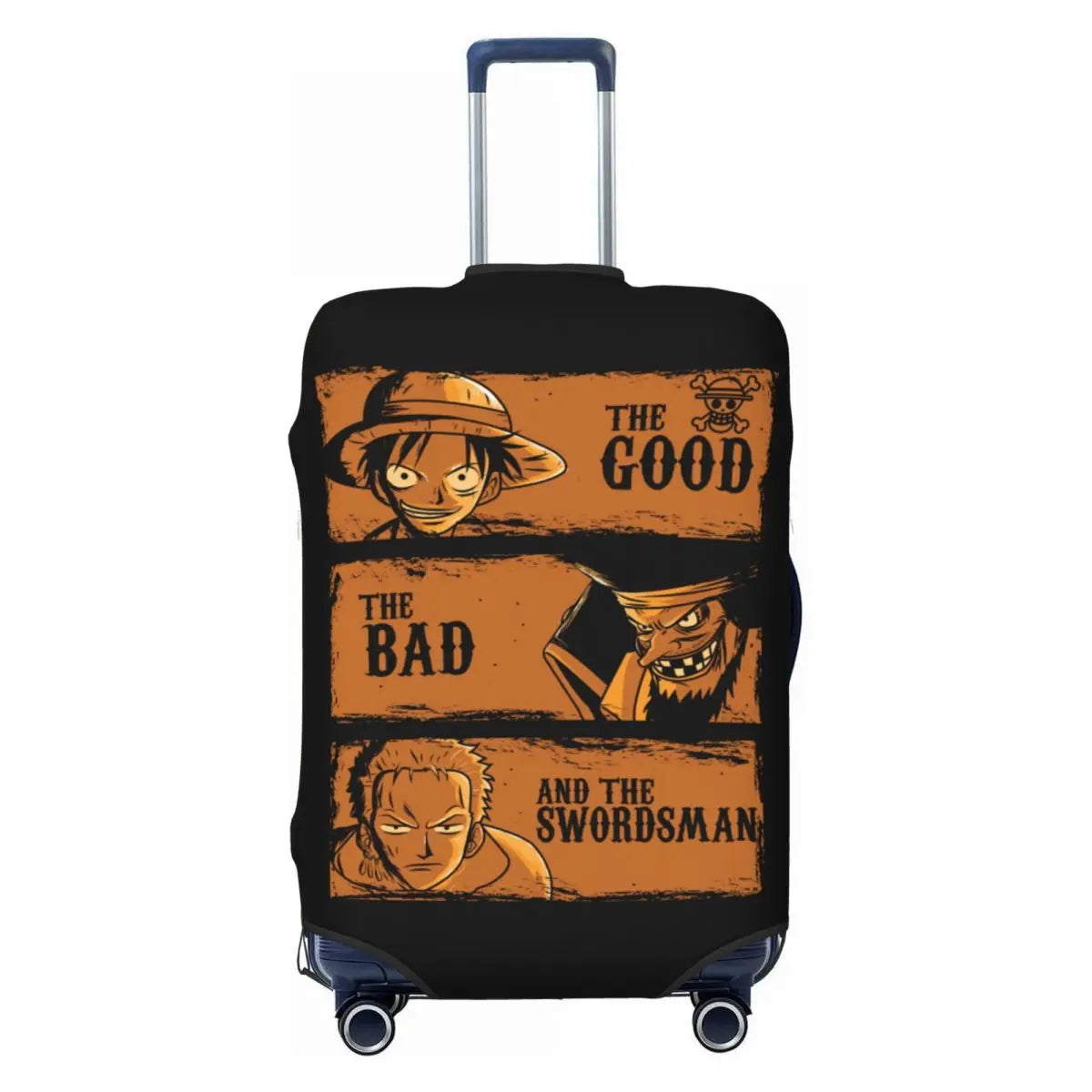 Pokrowiec na walizkę One Piece – Design Wanted „The Good, The Bad, The Wanted”