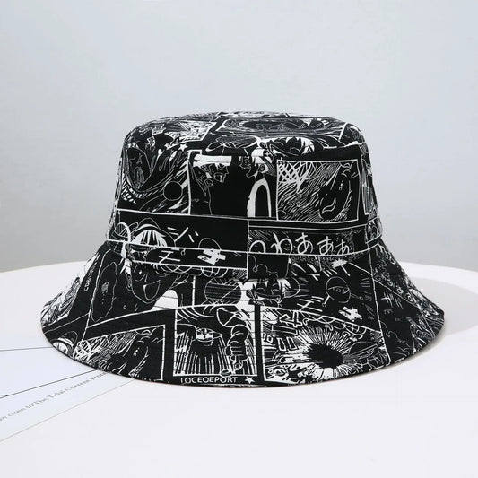 Kapelusz bucket One Piece – Manga w ciemnym kontraście