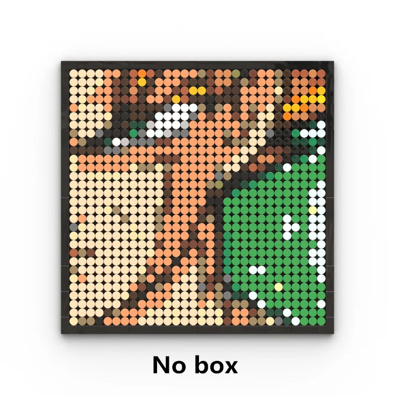 Mozaikowy obraz pixel art One Piece – Portret Roronoa Zoro (klocki)