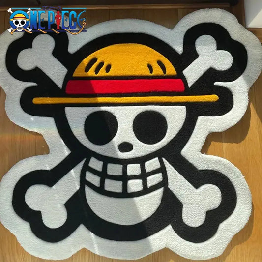 Dywan One Piece – Emblemat Jolly Roger Mugiwara (antypoślizgowy dywanik podłogowy)