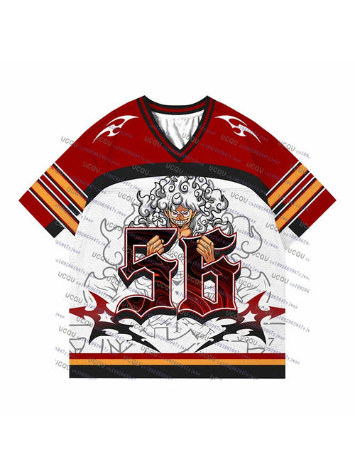 Sportowa koszulka One Piece – wzór Luffy’ego