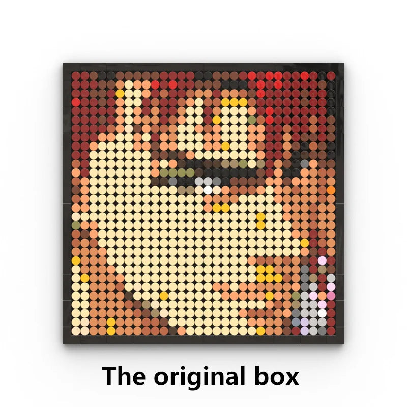 Mozaikowy obraz pixel art One Piece – Portret Roronoa Zoro (klocki)