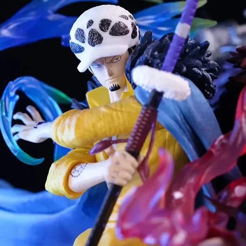 Figurka One Piece – trio Supernowych (diorama walki 23 cm)