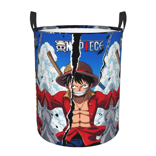 Kosz do przechowywania One Piece – ilustracja Luffy’ego i Ace’a, braci broni